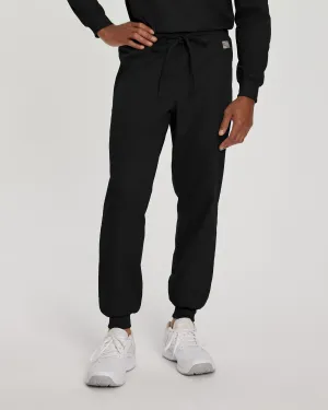 Scrub Zone LB404 Unisex Jogger Scrub Pants Black