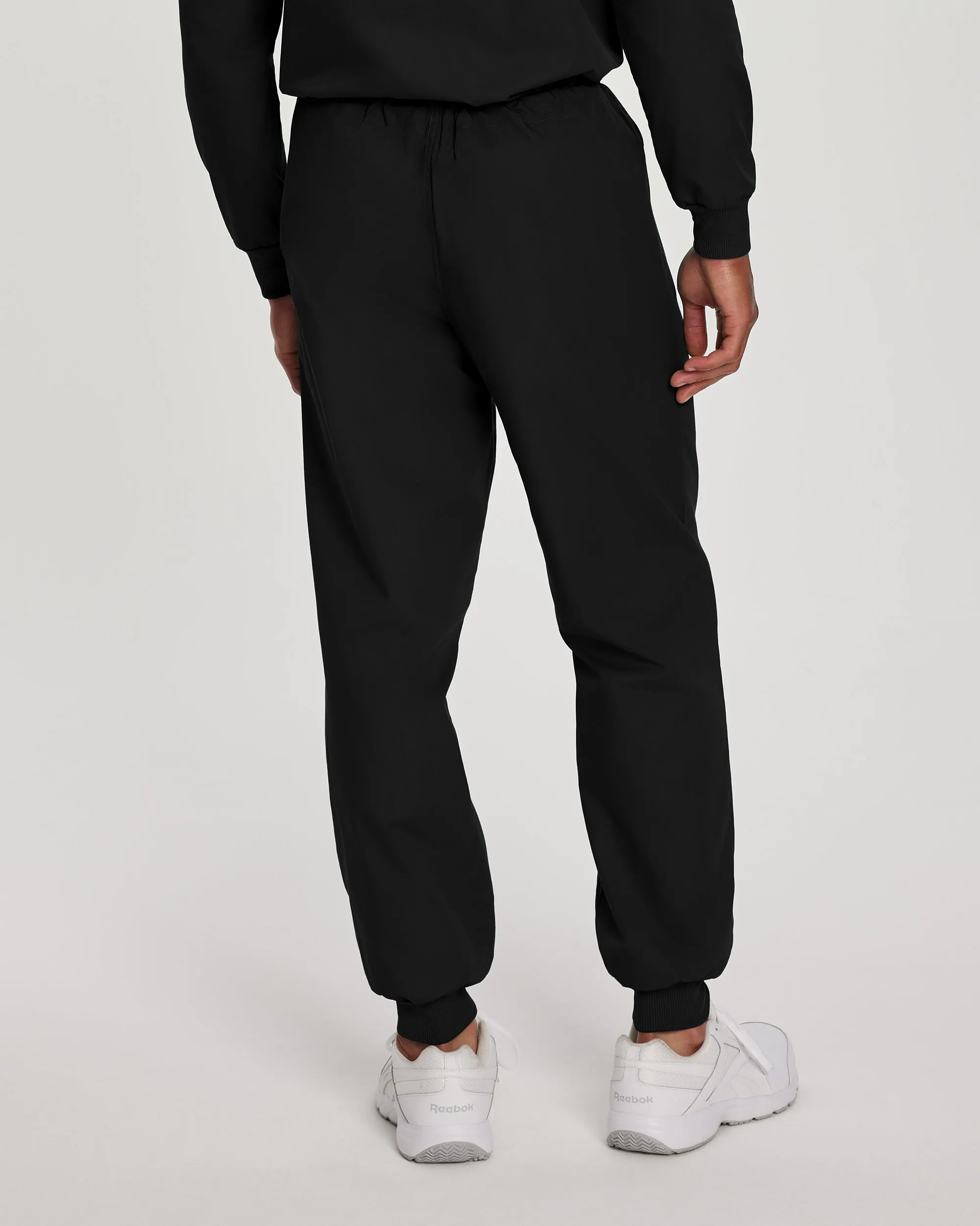 Scrub Zone LB404 Unisex Jogger Scrub Pants Black