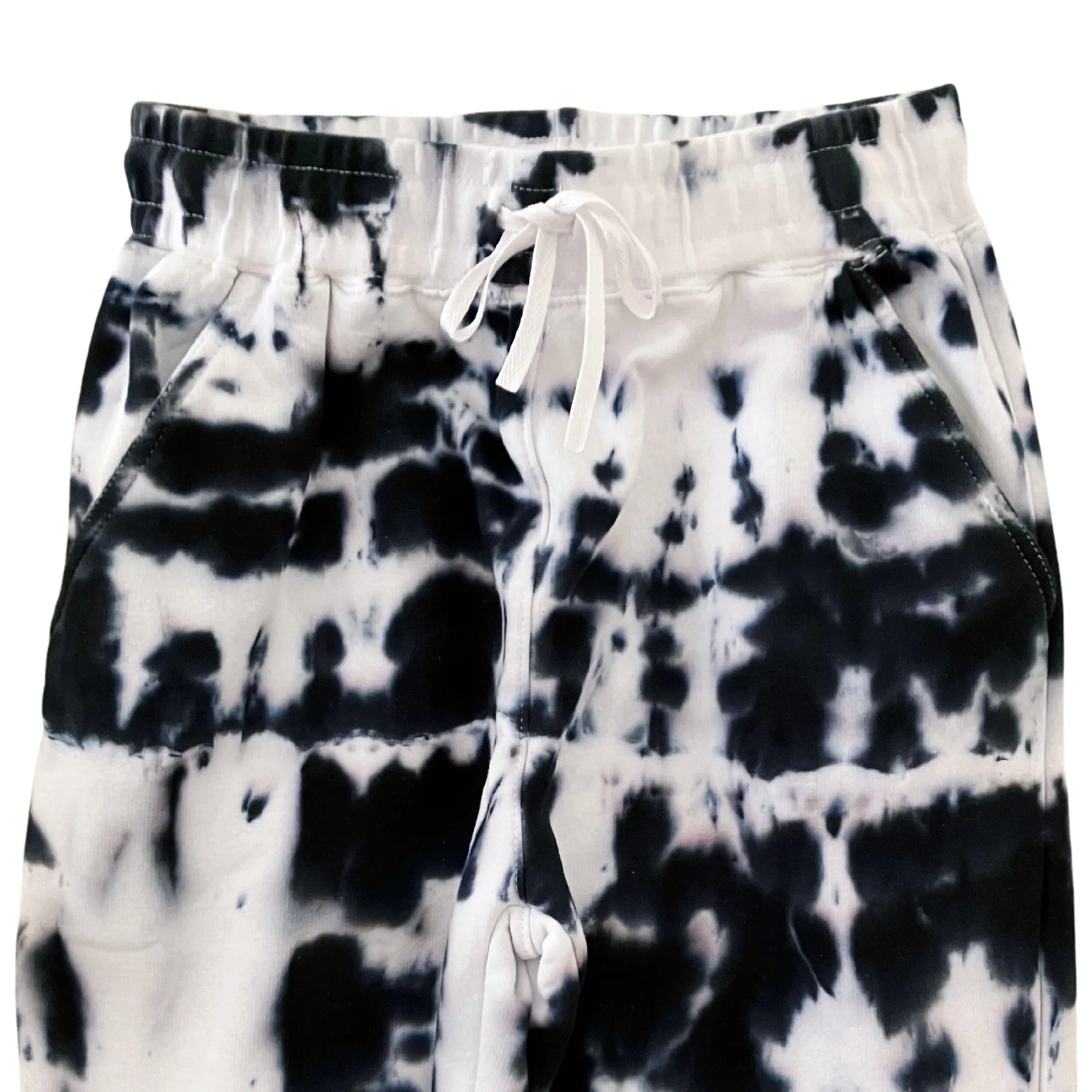 Shibori Black Tie Dye Sweatpants, Women, Men, Teen
