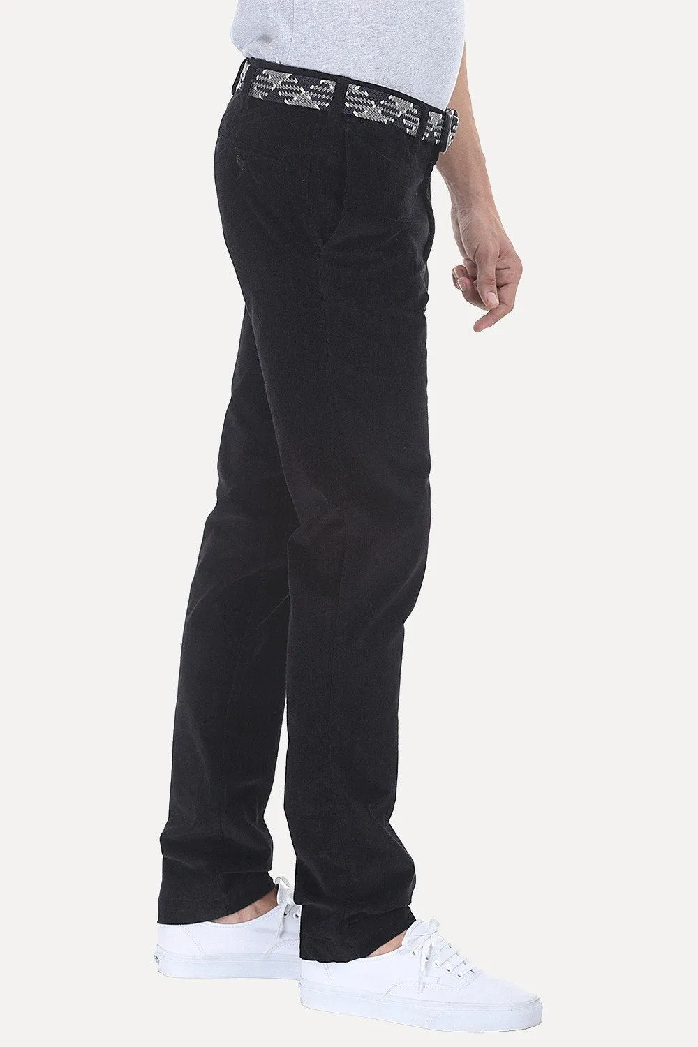 Slim Fit Cotton Cord Pants