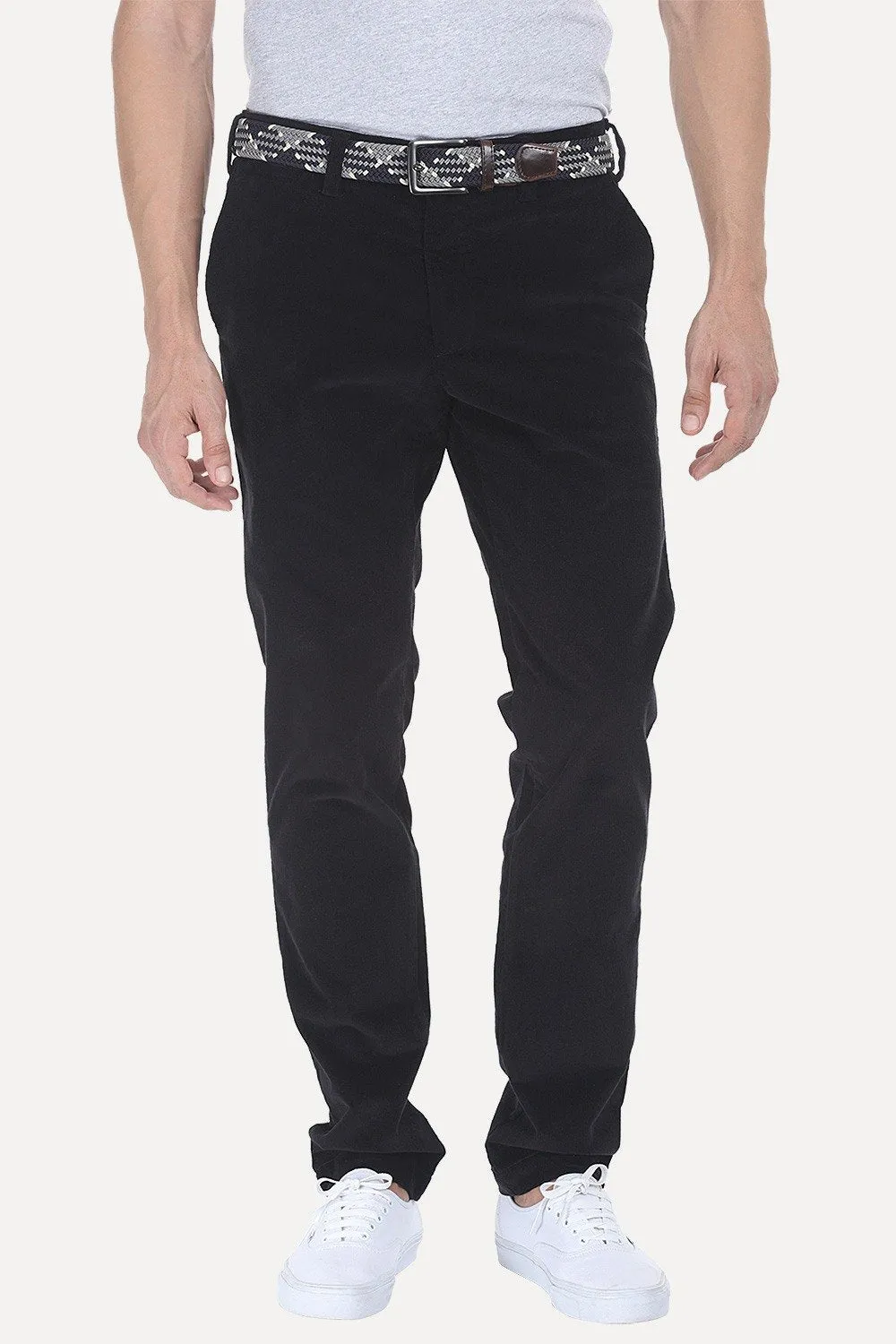 Slim Fit Cotton Cord Pants