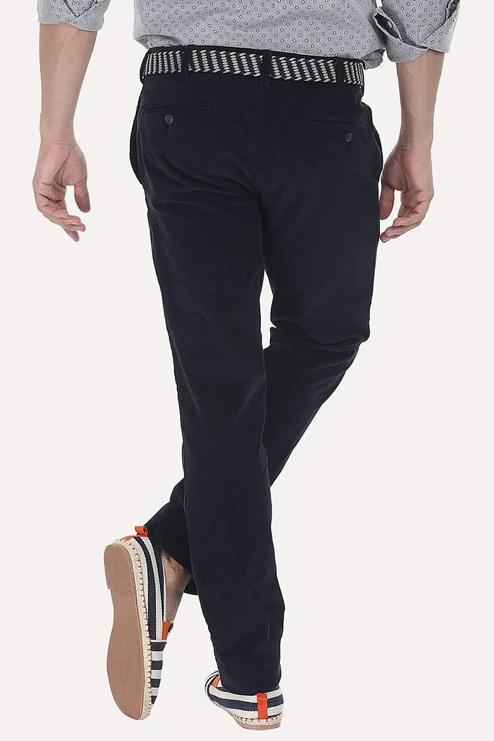 Slim Fit Cotton Cord Pants
