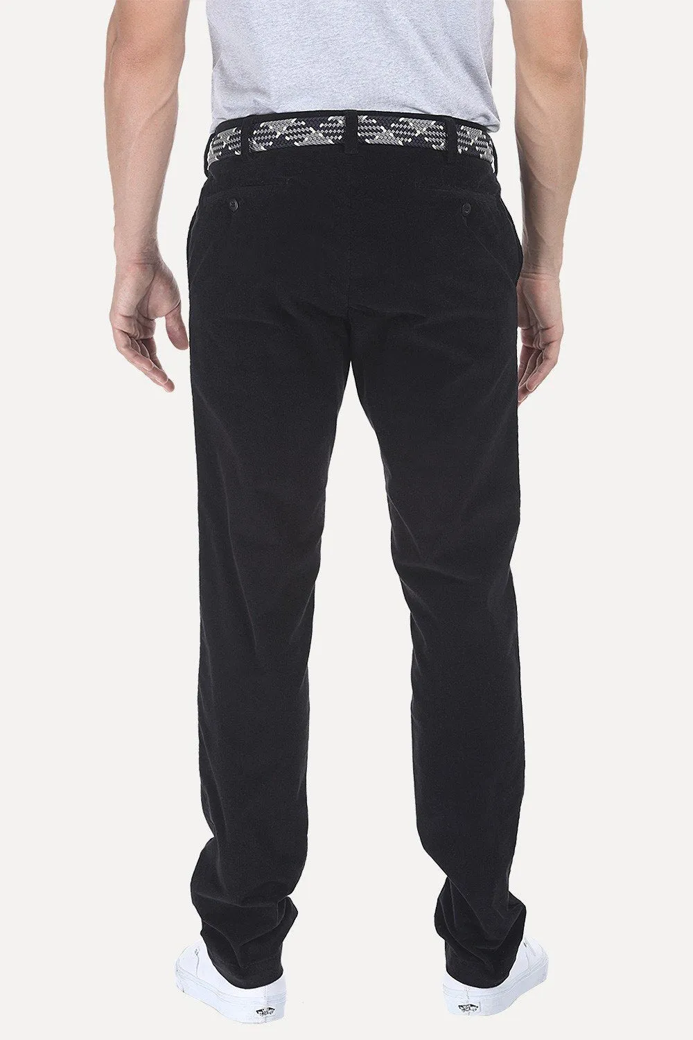 Slim Fit Cotton Cord Pants