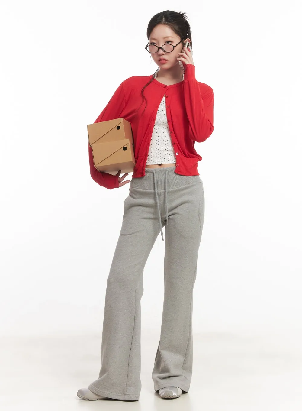 Slim-Fit Flared Sweatpants CA525