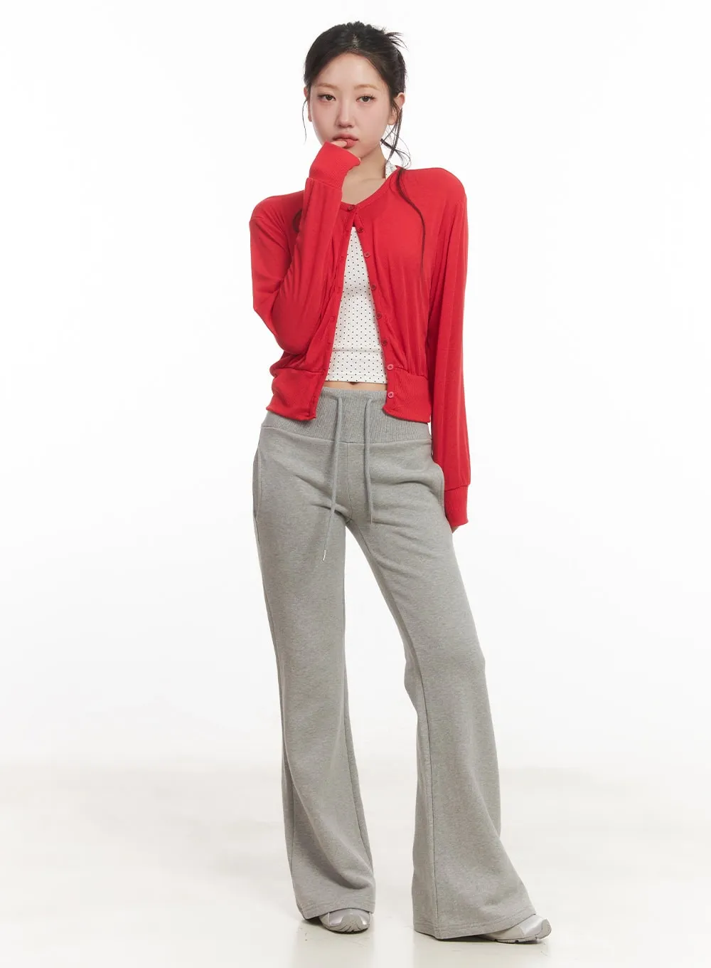 Slim-Fit Flared Sweatpants CA525