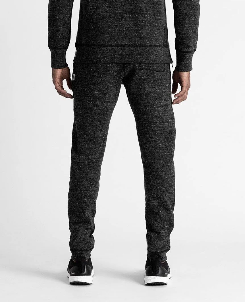 Slim Sweatpant Mesh Double Knit Heather Black