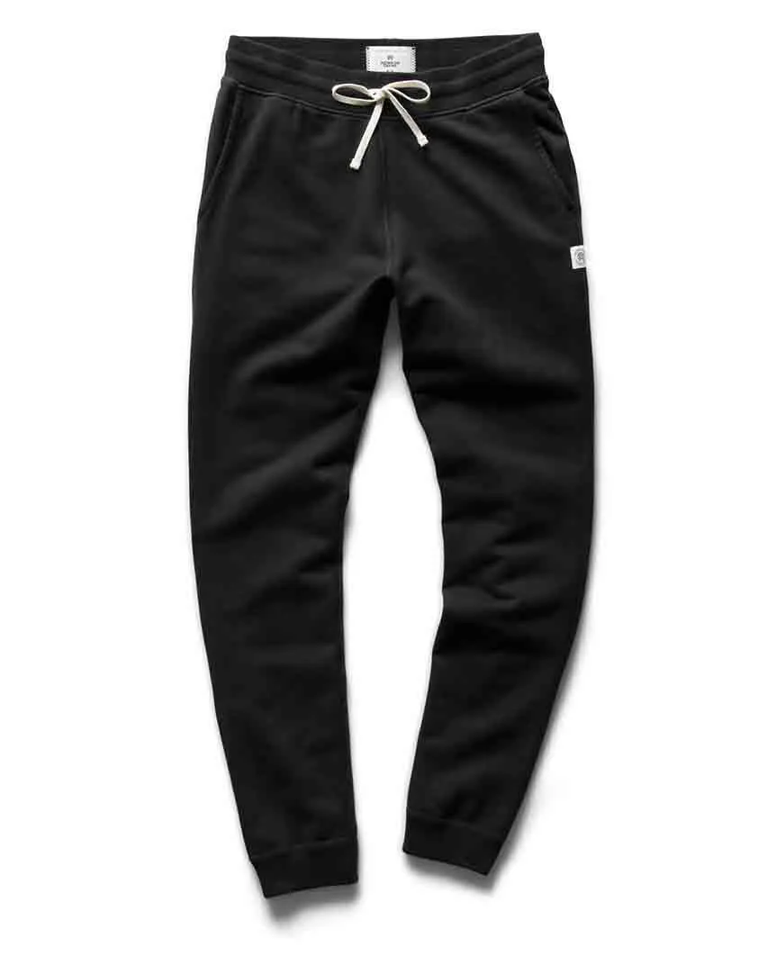 Slim Sweatpant Midweight Terry Black