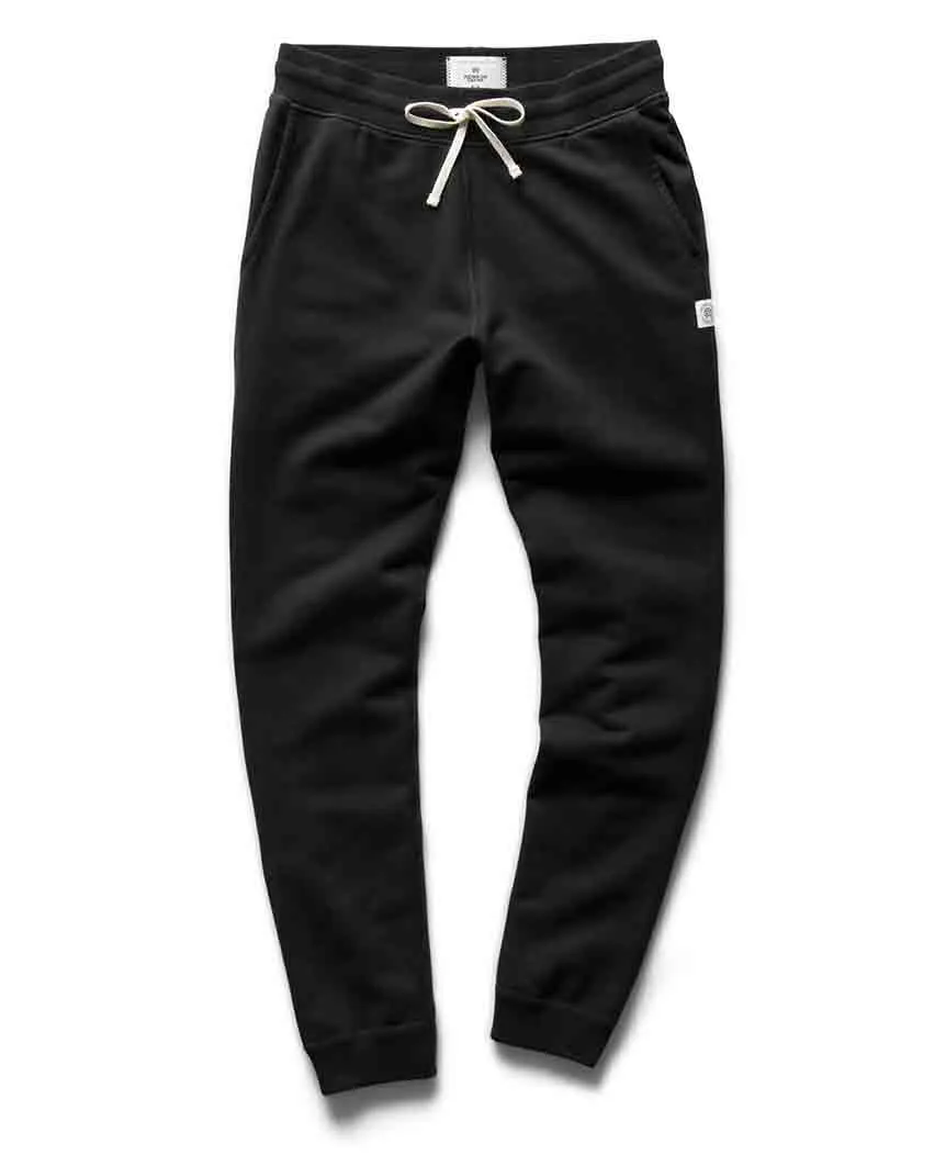 Slim Sweatpant Midweight Terry Black