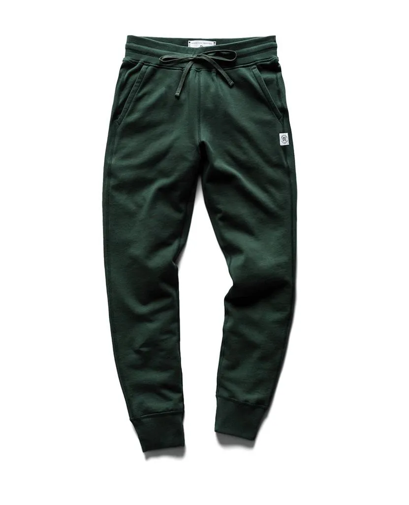 Slim Sweatpant Midweight Terry Forest Green