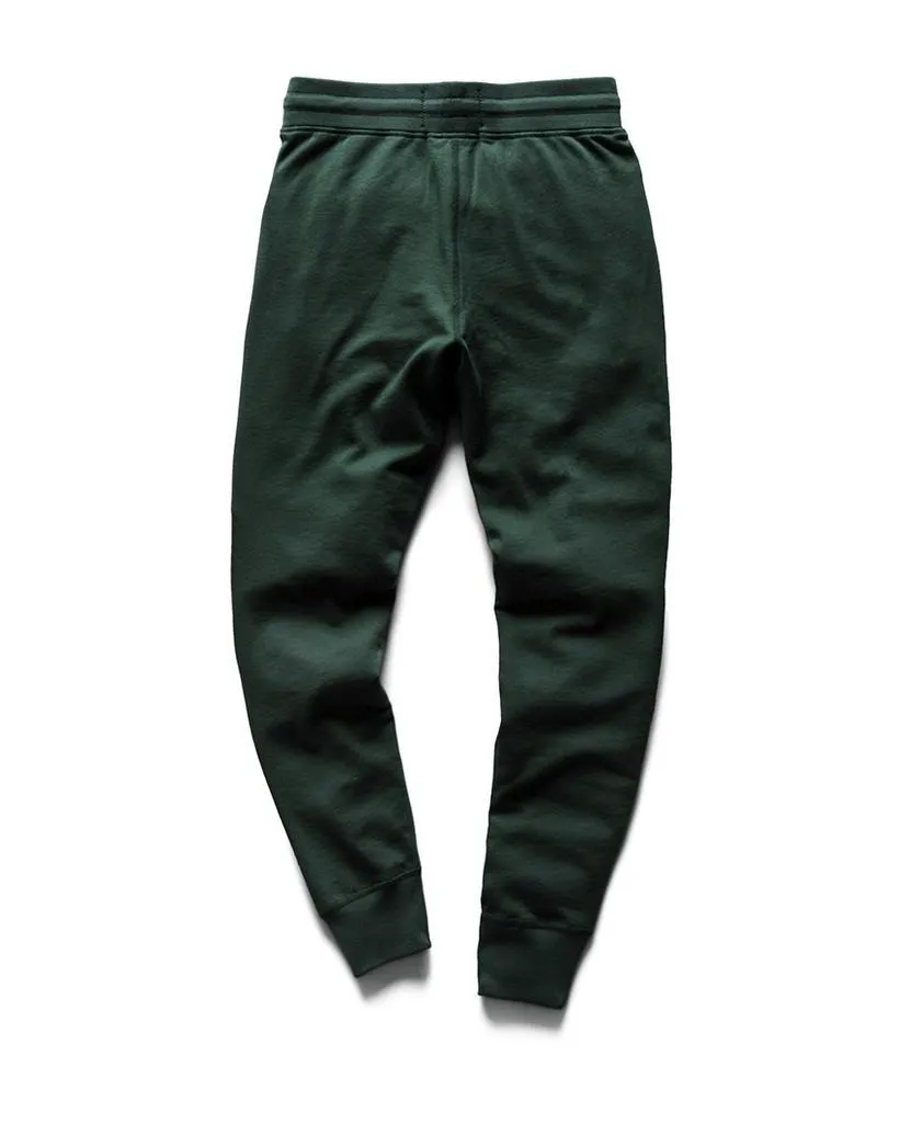 Slim Sweatpant Midweight Terry Forest Green