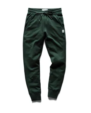 Slim Sweatpant Midweight Terry Forest Green