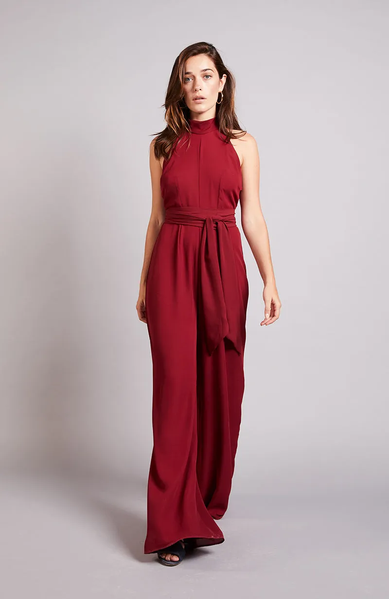 Soho Jumpsuit in Chianti Burgundy
