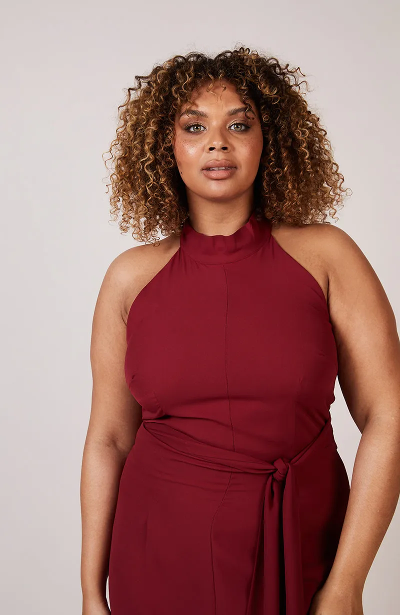 Soho Jumpsuit in Chianti Burgundy