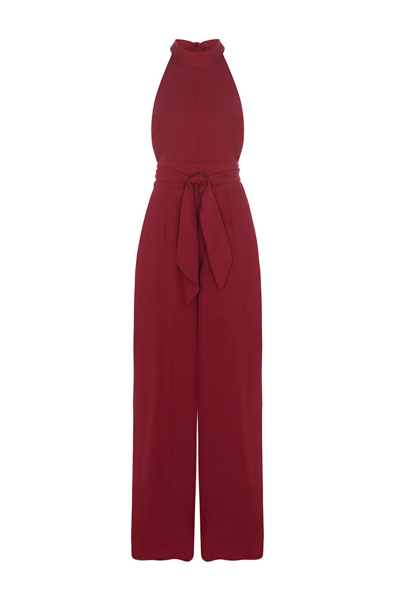 Soho Jumpsuit in Chianti Burgundy