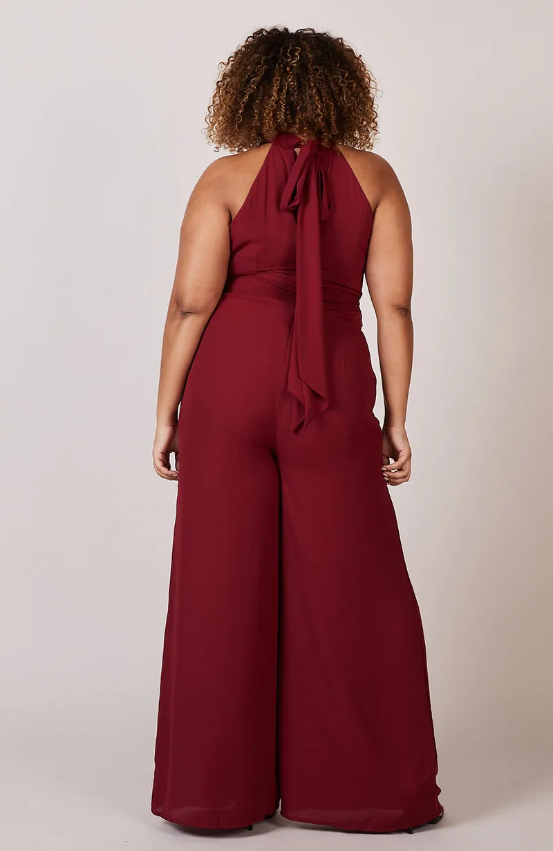 Soho Jumpsuit in Chianti Burgundy