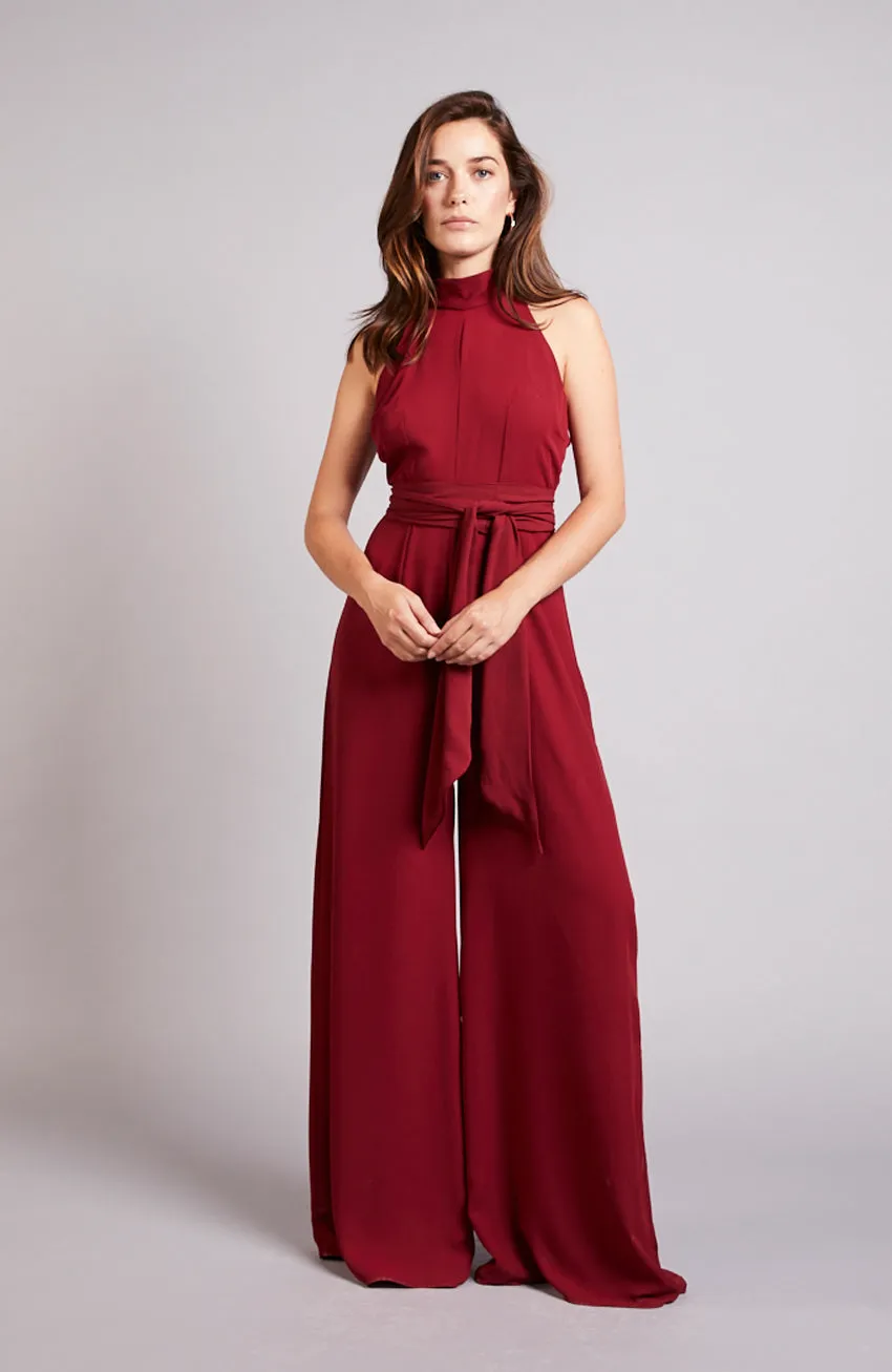 Soho Jumpsuit in Chianti Burgundy