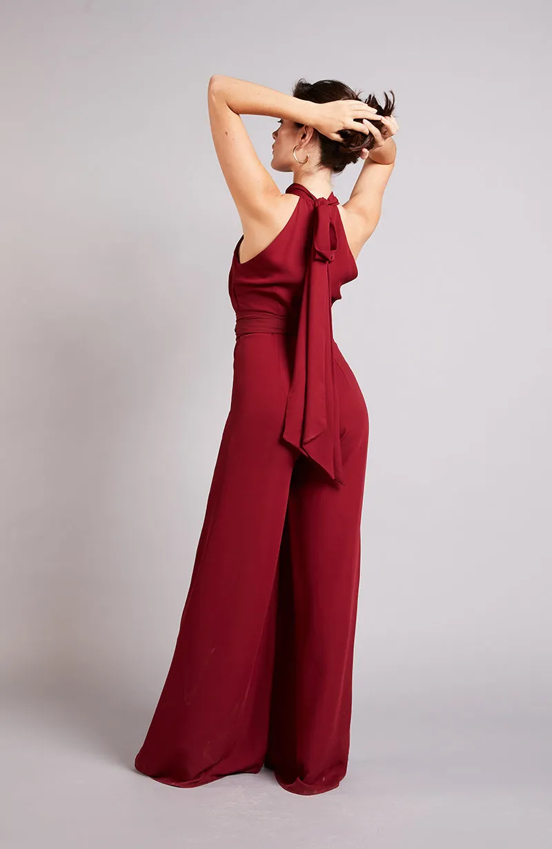 Soho Jumpsuit in Chianti Burgundy
