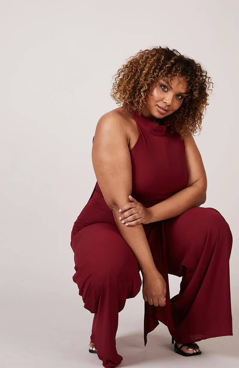Soho Jumpsuit in Chianti Burgundy