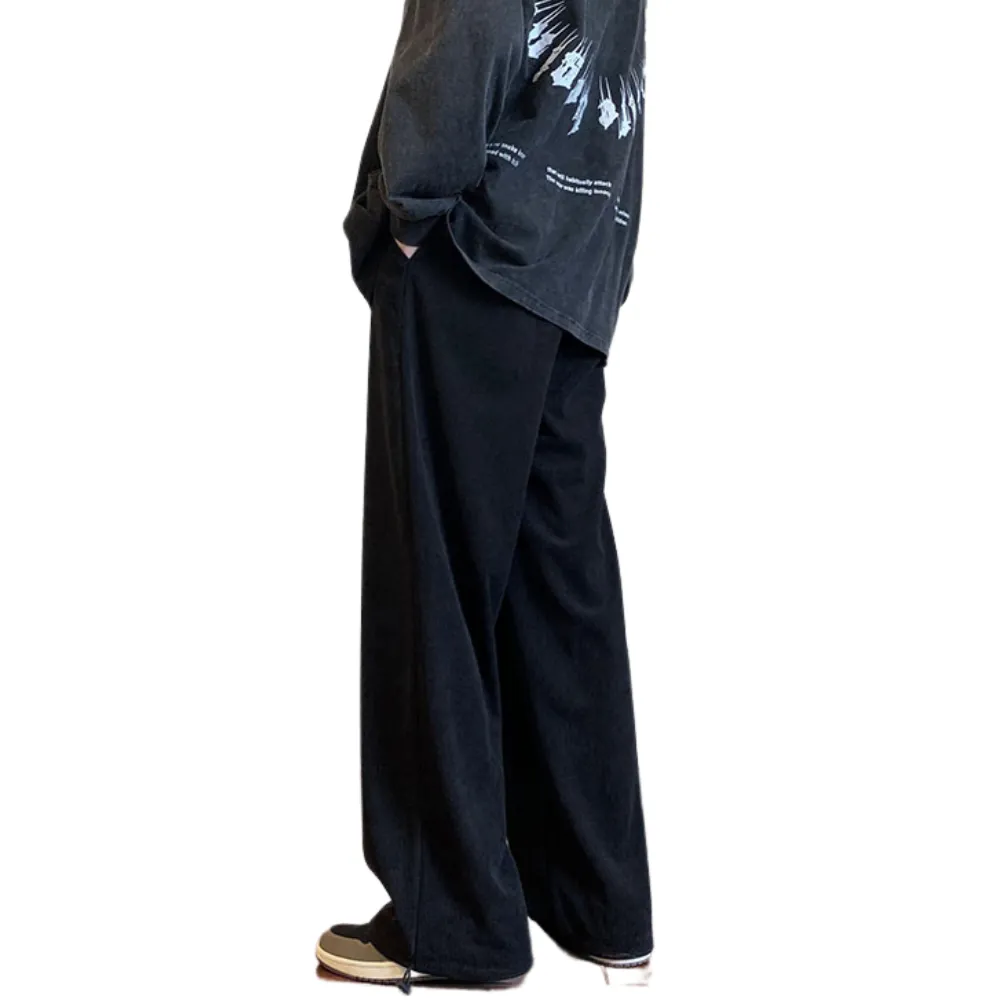 Solid Color Drawstring Sweatpants
