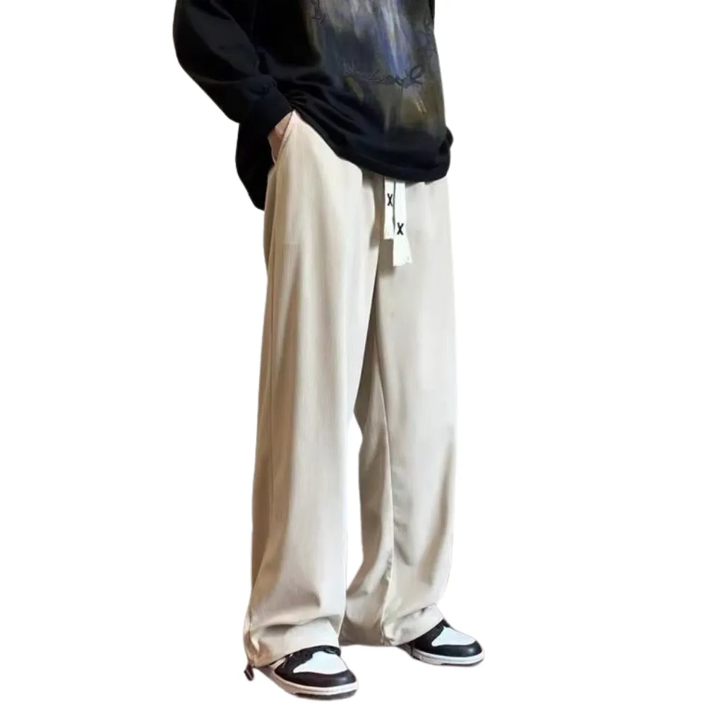 Solid Color Drawstring Sweatpants