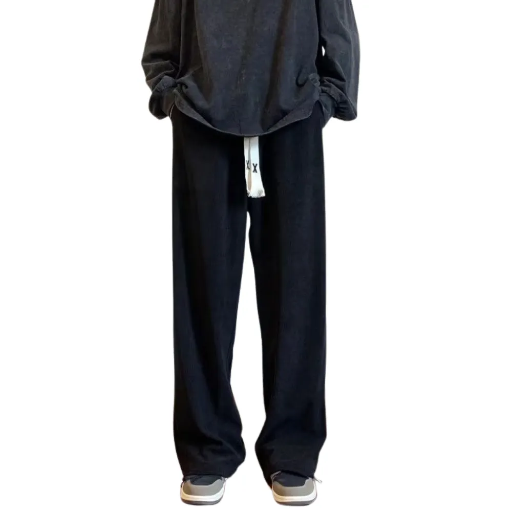 Solid Color Drawstring Sweatpants
