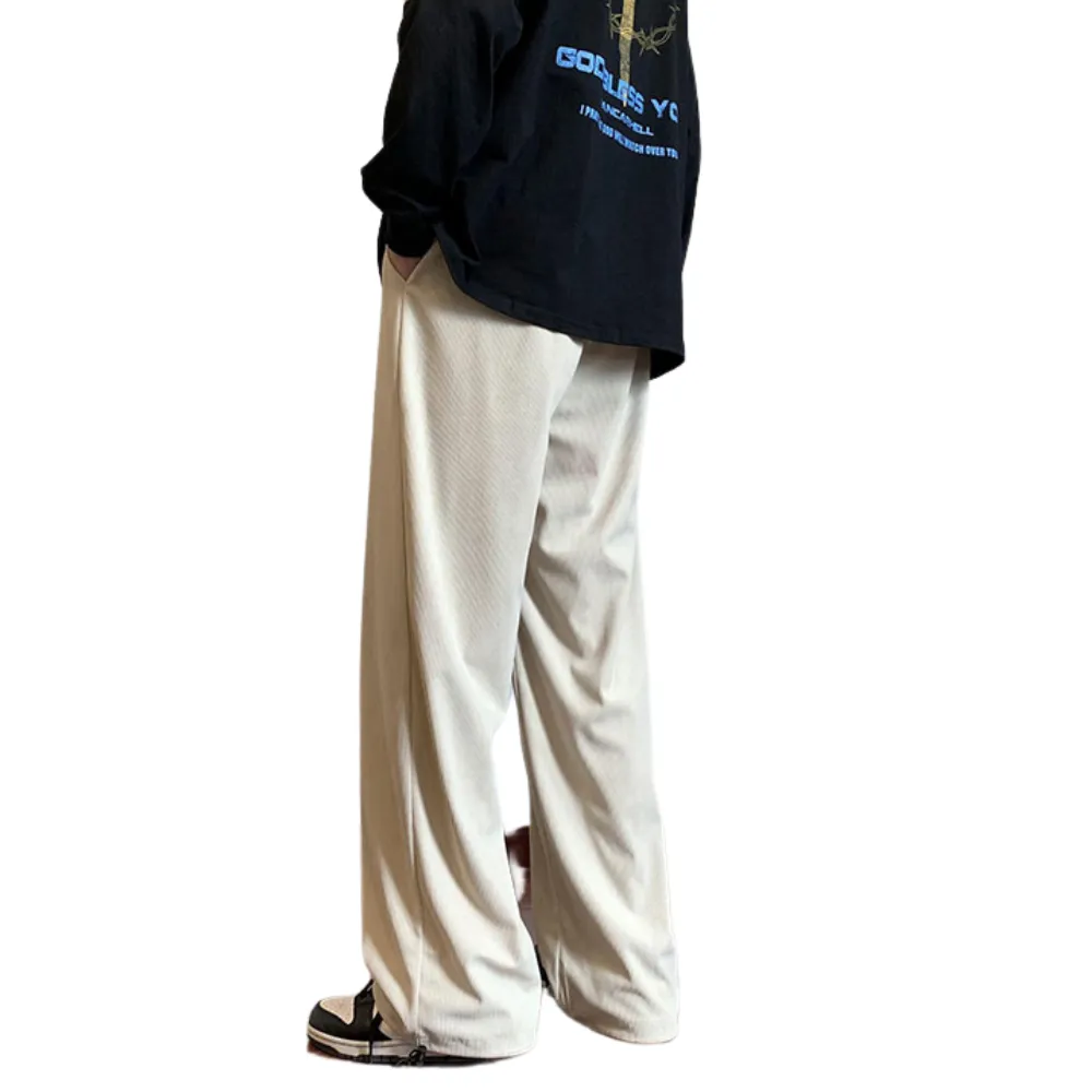 Solid Color Drawstring Sweatpants