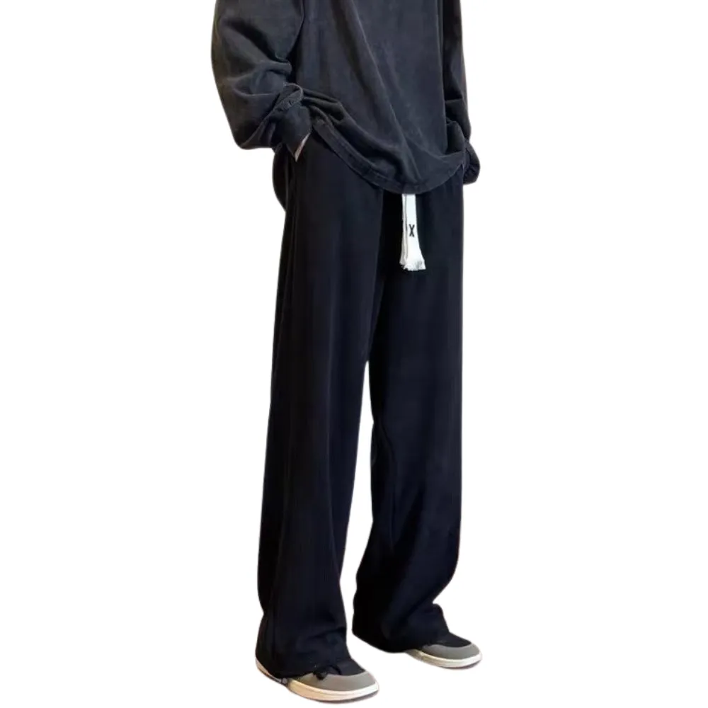 Solid Color Drawstring Sweatpants