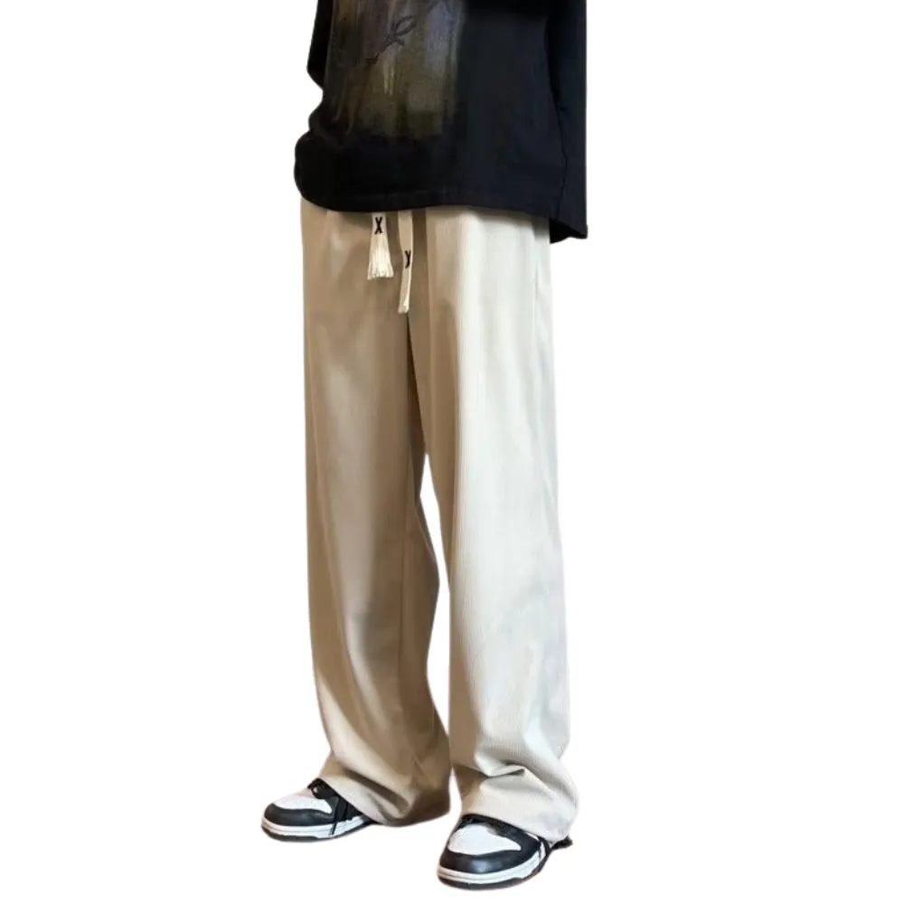 Solid Color Drawstring Sweatpants