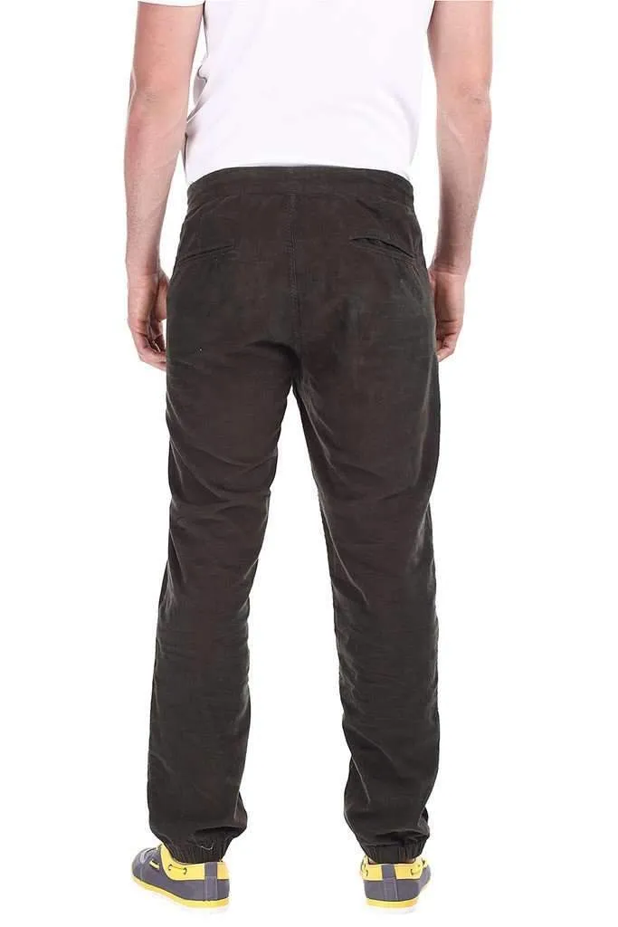 Solid Green Lightweight Cord Pant