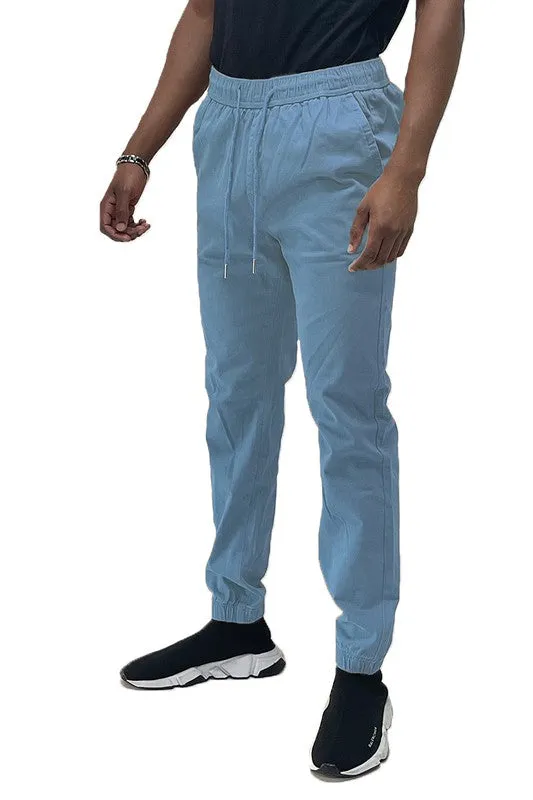 Solid Stretch Cargo Jogger