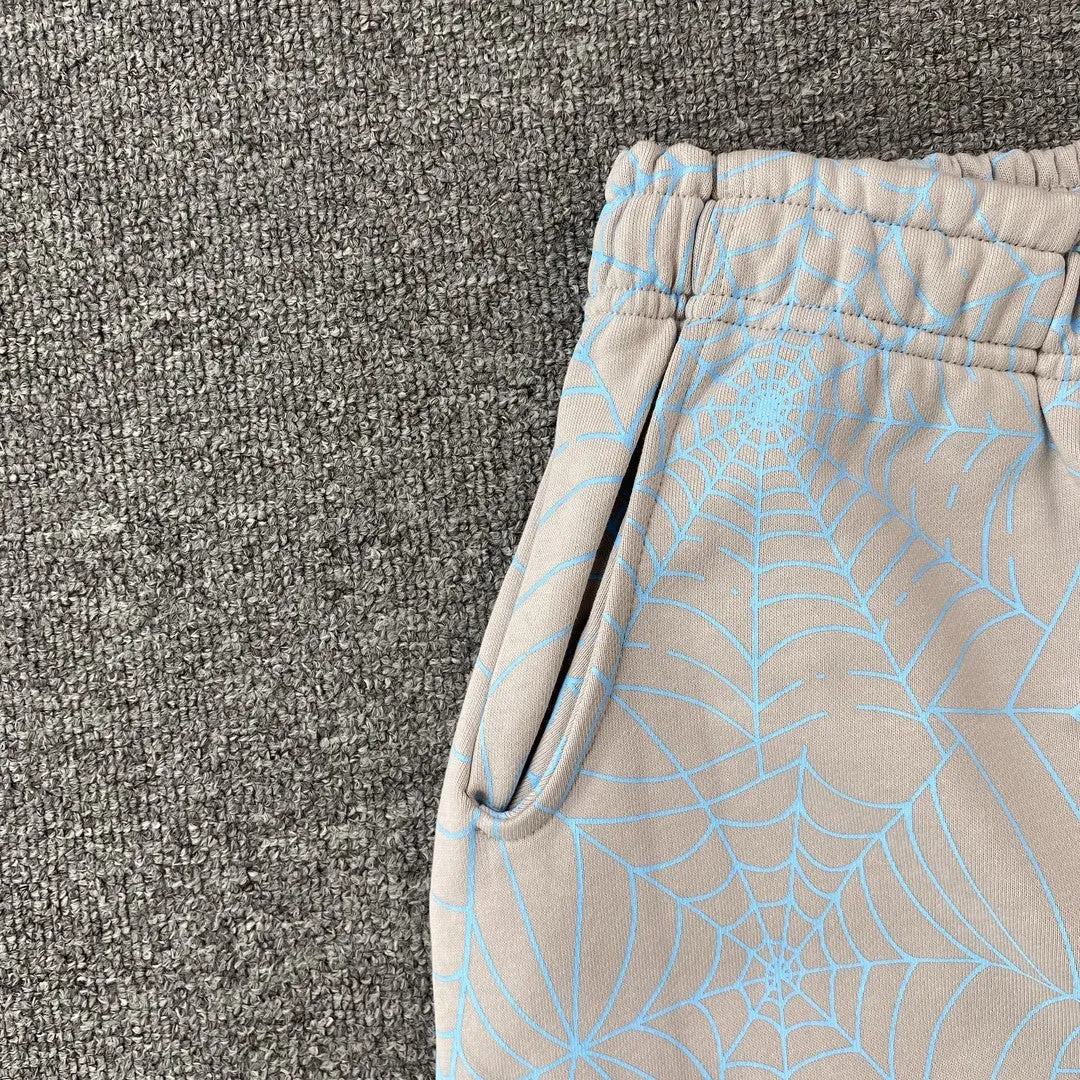 SP5DER AOP WEB SWEATPANTS HEATHER GREY