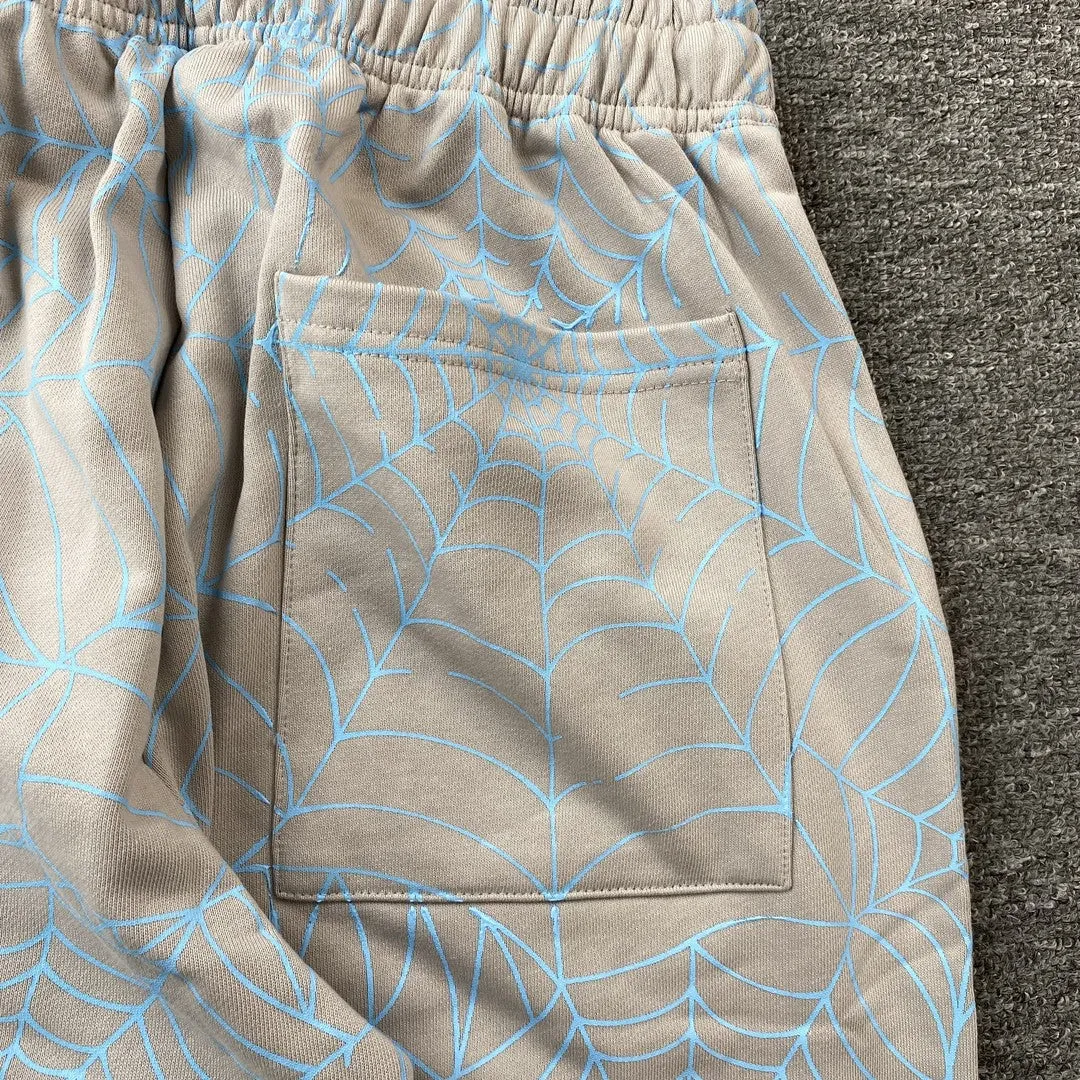 SP5DER AOP WEB SWEATPANTS HEATHER GREY