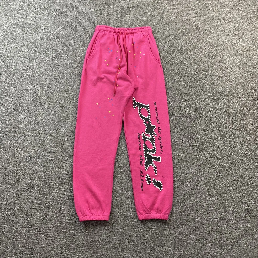 SP5DER P*NK SWEATPANTS PINK