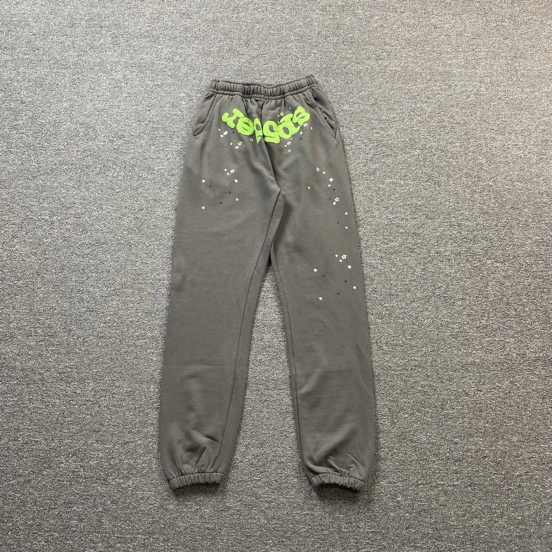 SP5DER WAIT WEB SWEATPANTS SLATE GREY