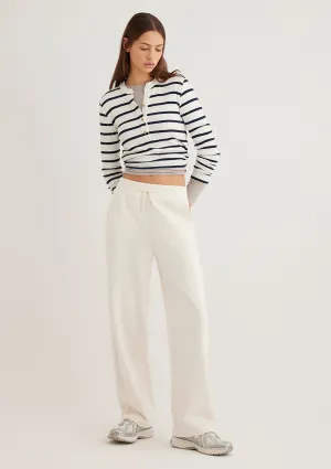 Sporty Lux Ecru Tencel TM Modal Sweatpants