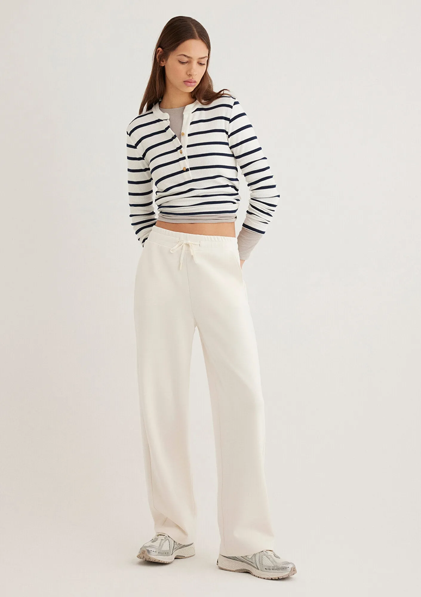 Sporty Lux Ecru Tencel TM Modal Sweatpants