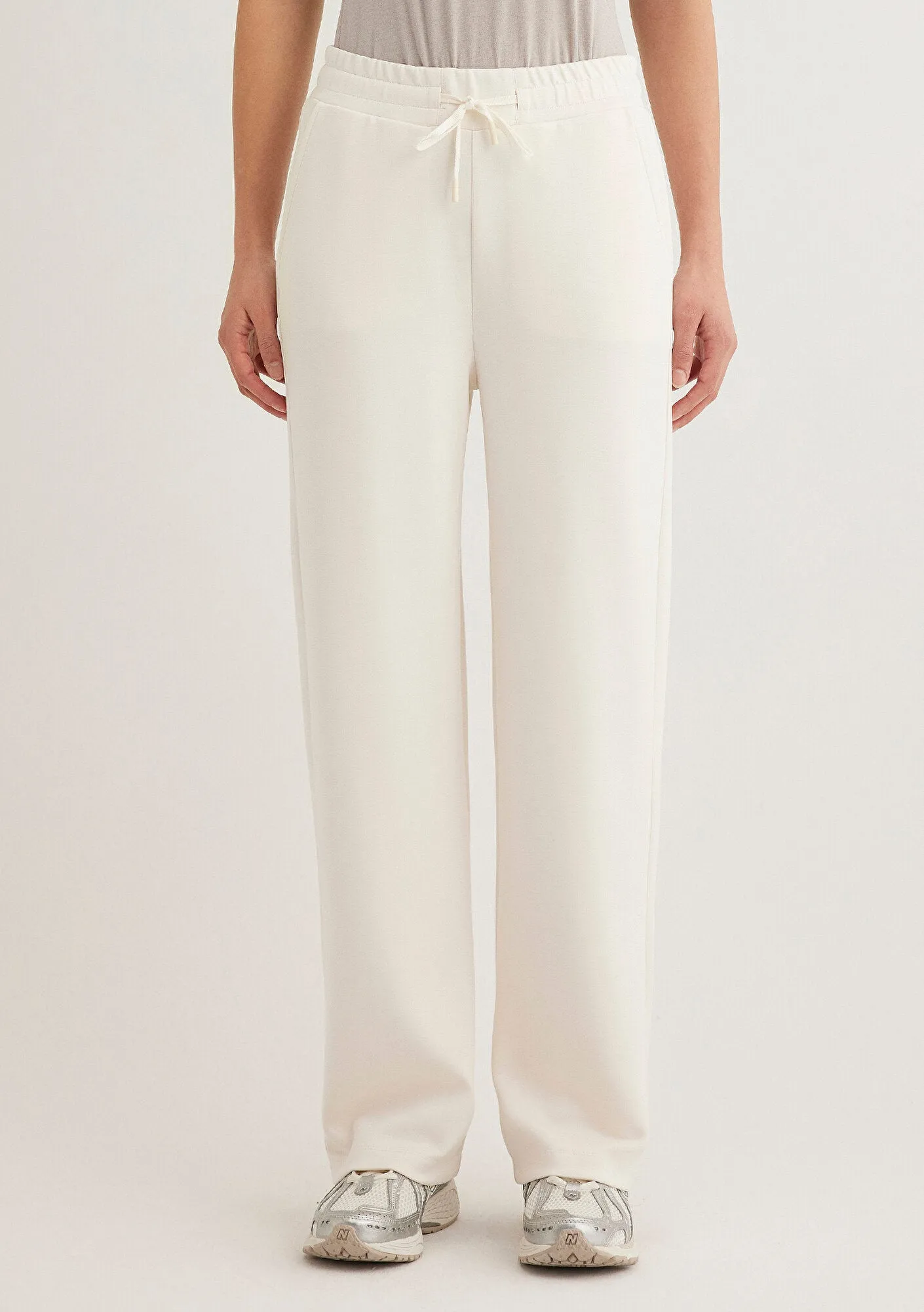 Sporty Lux Ecru Tencel TM Modal Sweatpants