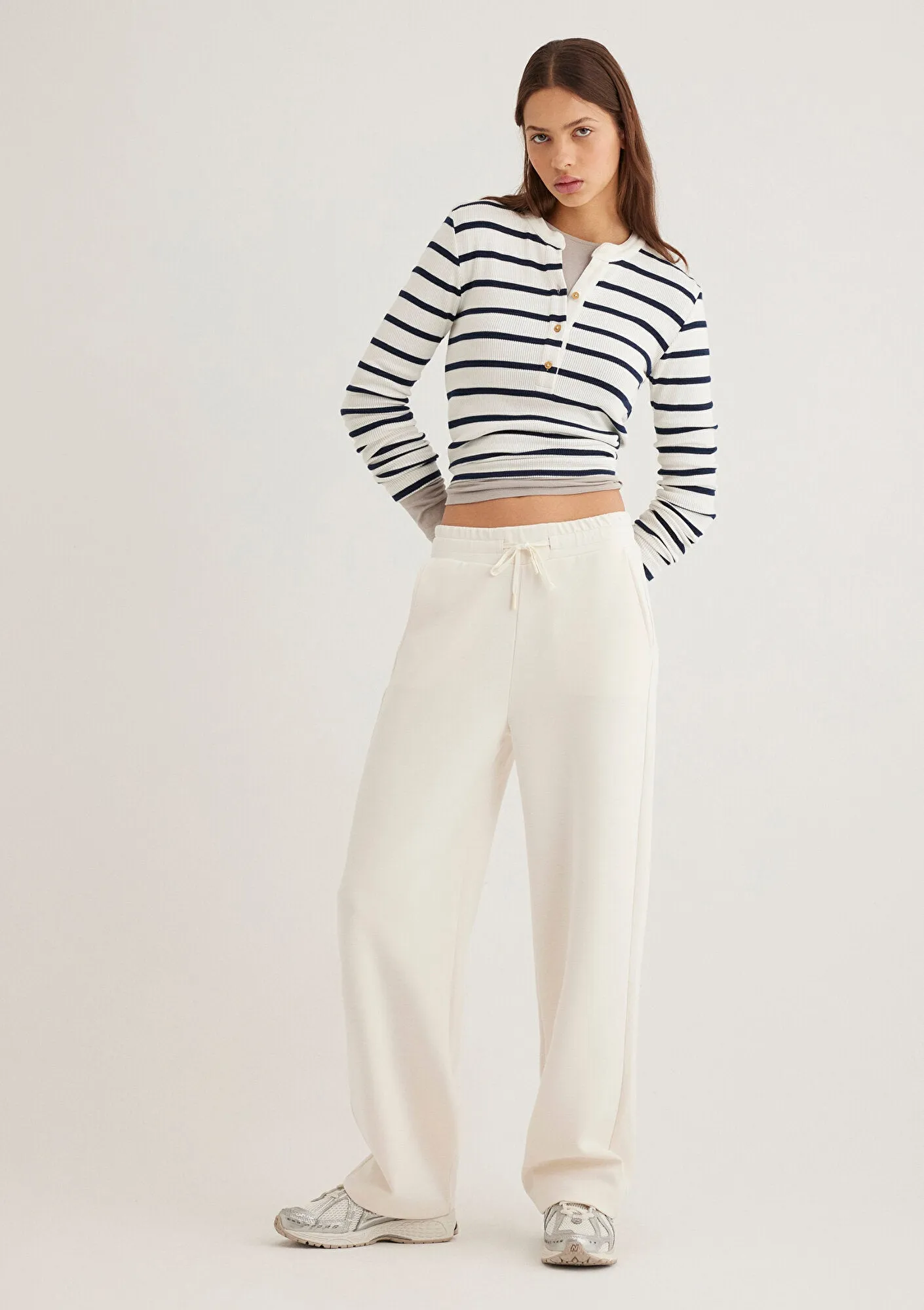 Sporty Lux Ecru Tencel TM Modal Sweatpants