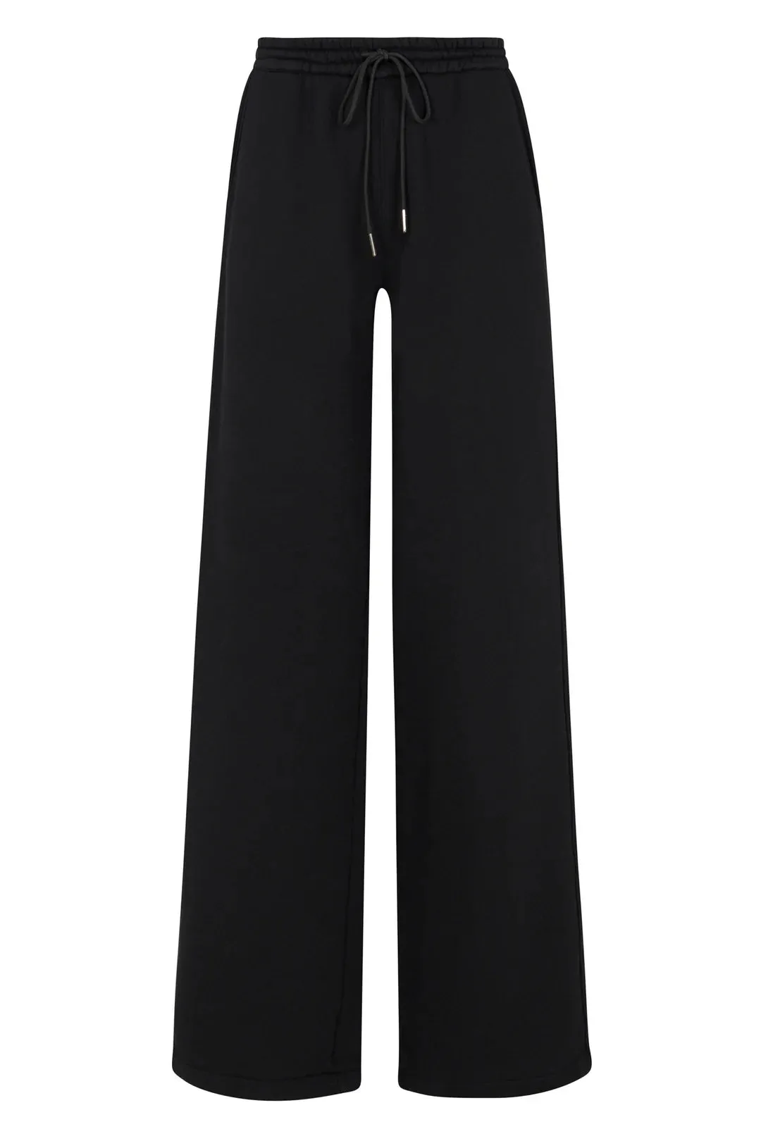 SPRWMN BLACK COTTON BAGGY SWEATPANTS