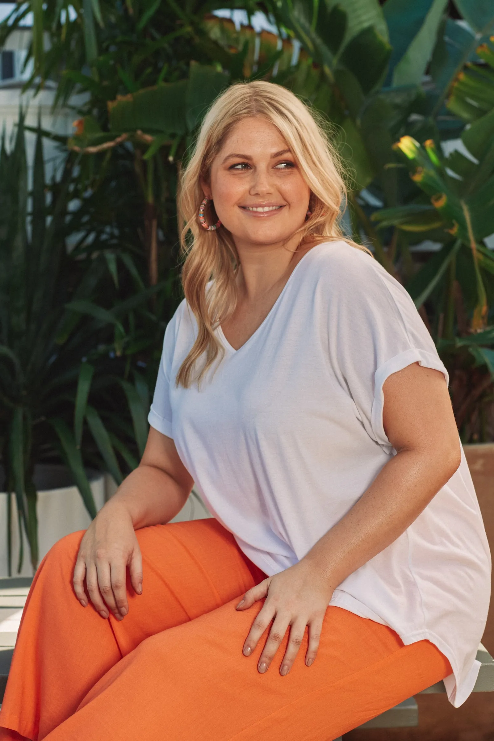 St Barts Crop Pant in Tangelo by Haven