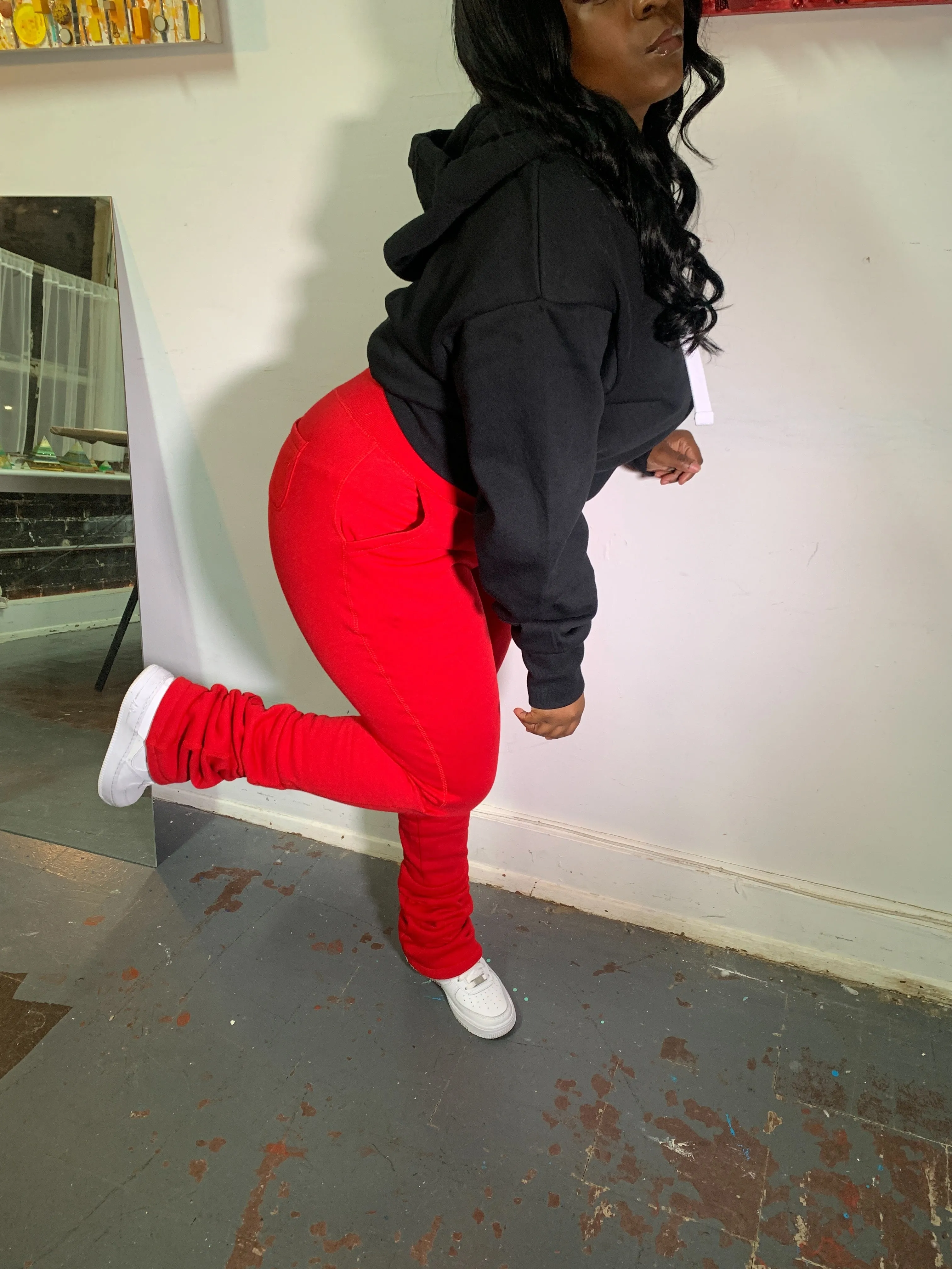 Stacked Sweatpants