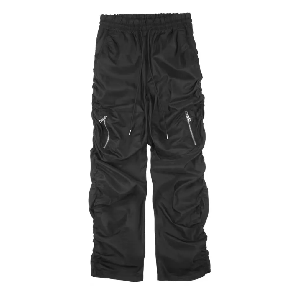 Street Pleated Solid Sweatpants