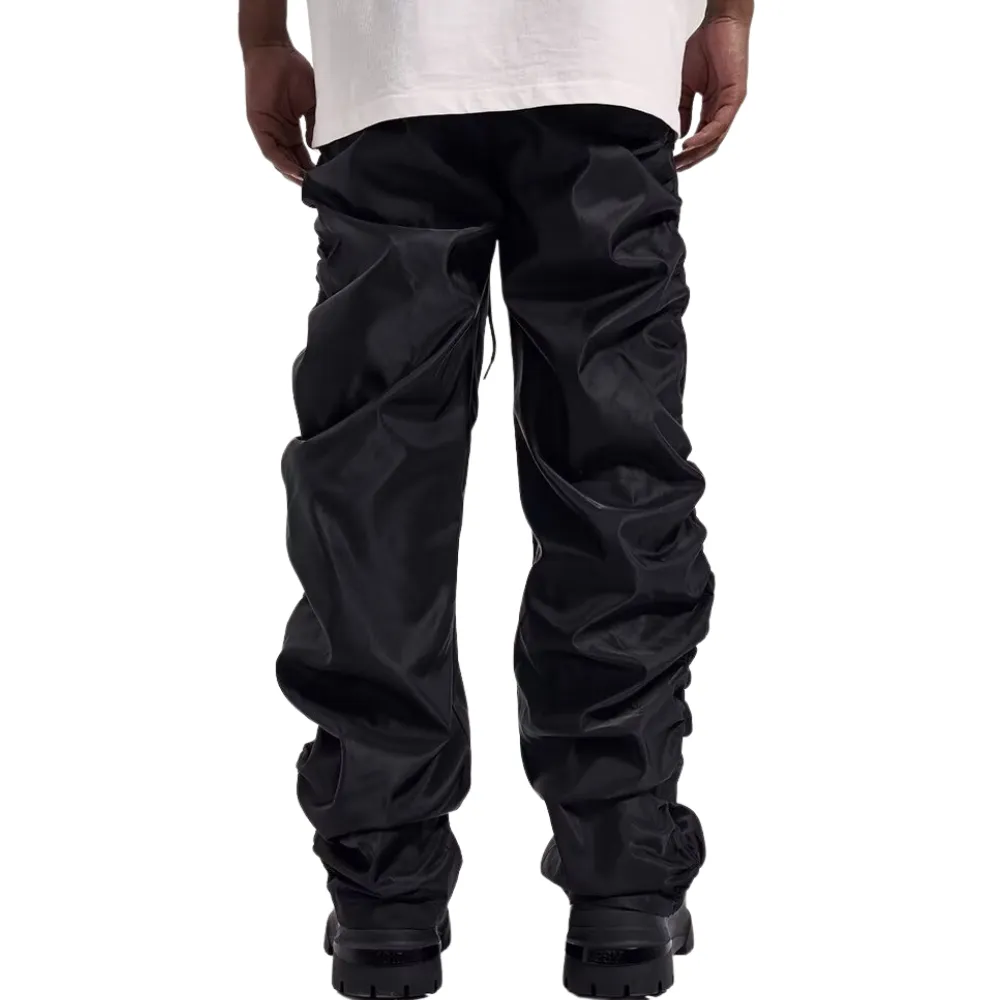 Street Pleated Solid Sweatpants