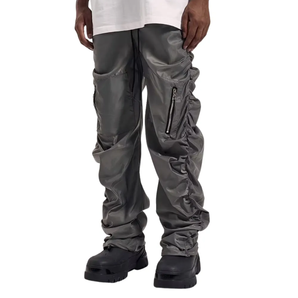 Street Pleated Solid Sweatpants