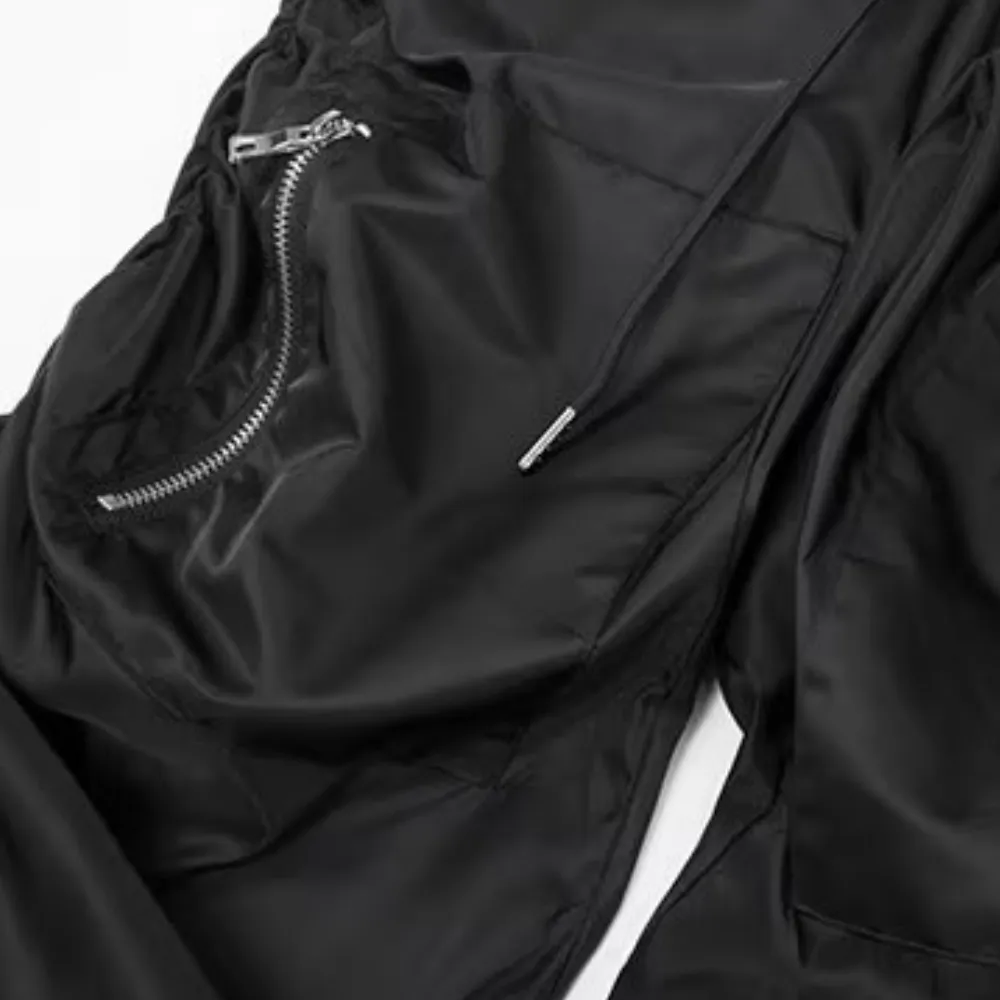 Street Pleated Solid Sweatpants