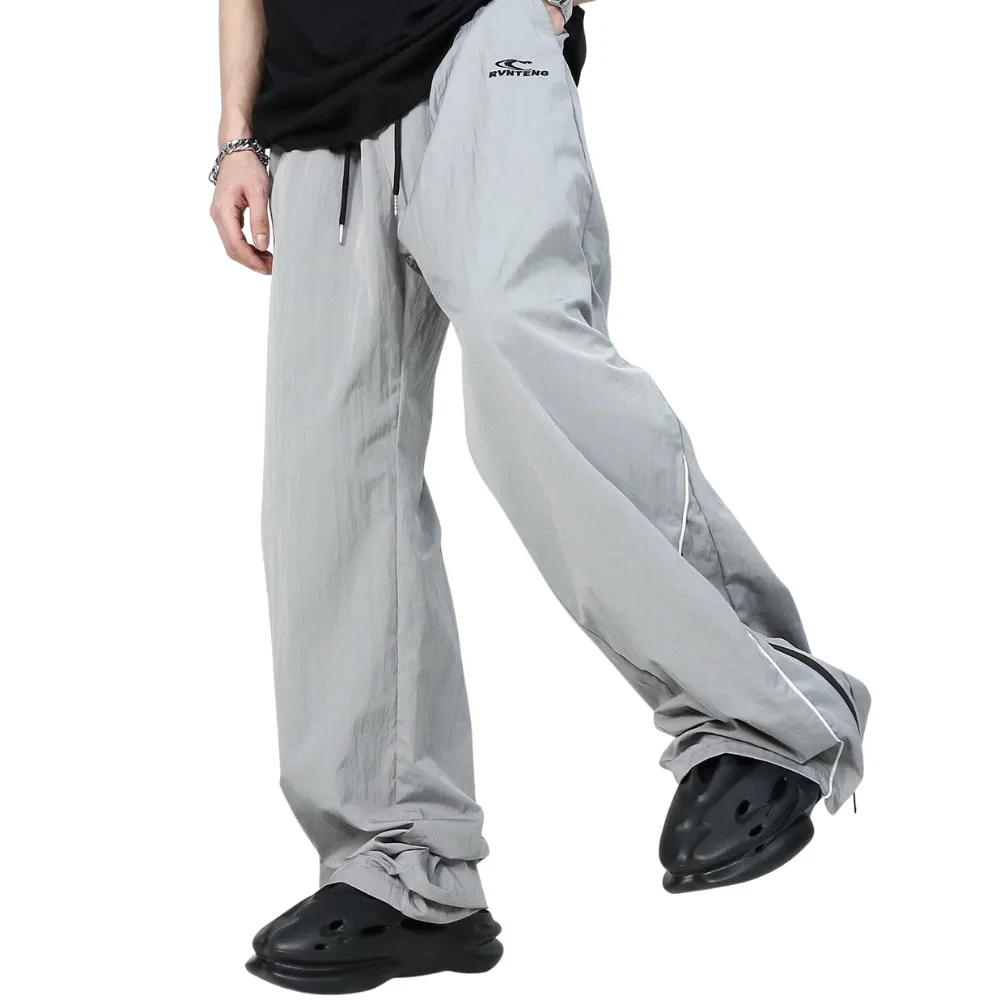 Street Side Zip Drawstring Sweatpants