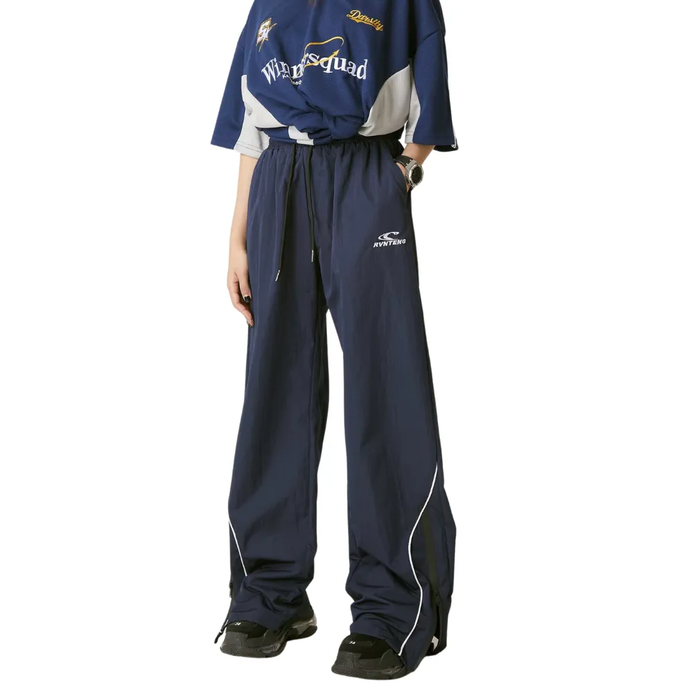 Street Side Zip Drawstring Sweatpants