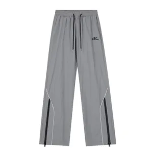 Street Side Zip Drawstring Sweatpants
