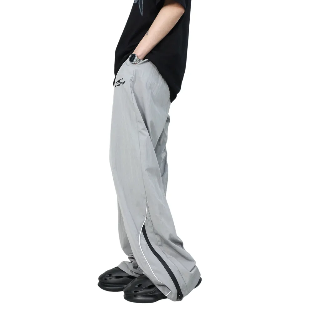 Street Side Zip Drawstring Sweatpants