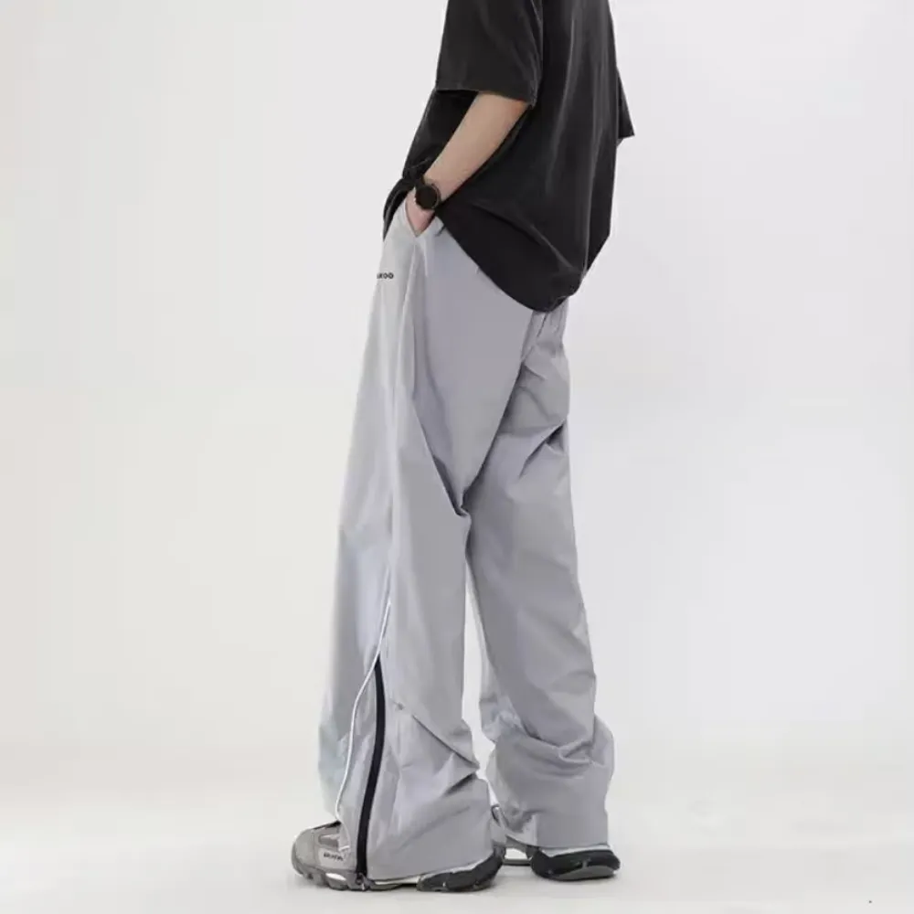 Striped Wide-Leg Quick-Drying Sweatpants